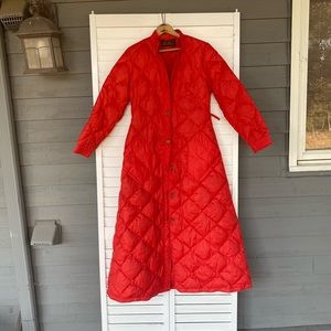 Floor length Eddie Bauer  puffy jacket